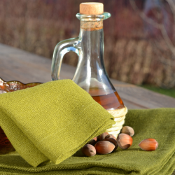 Linen tablecloth - sunny green